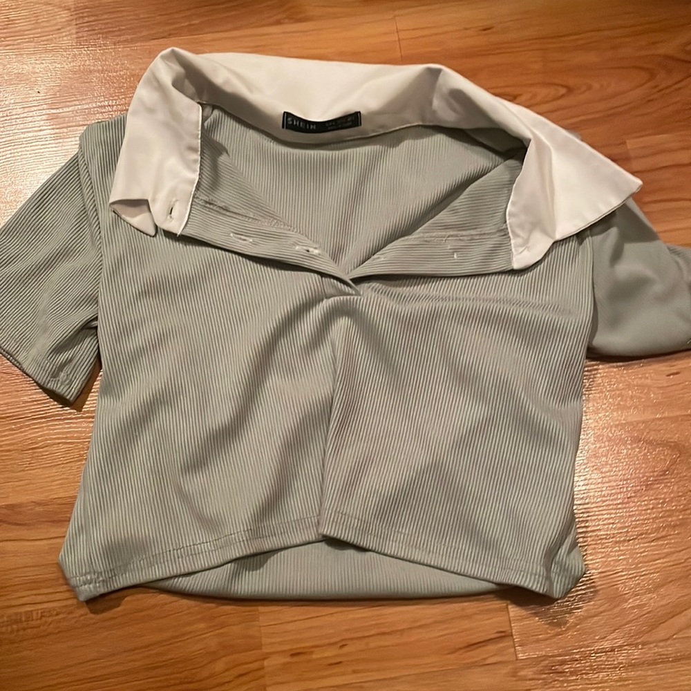 cropped shein top!!